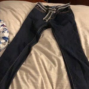 Boys size 10 slim old navy pants with belt